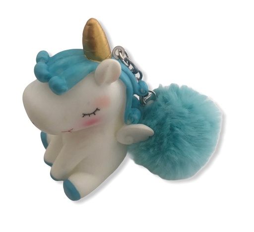 [PCLTUQ] Porte-Clés Licorne Turquoise